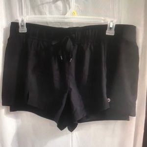 RBx black running shorts